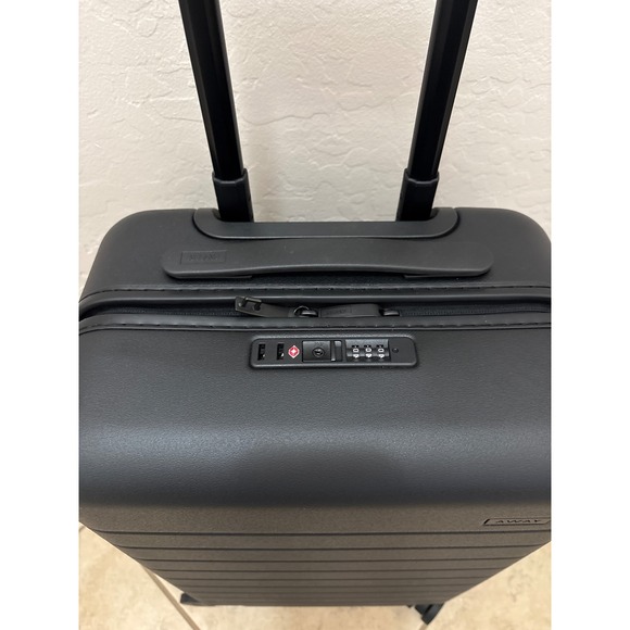 AWAY Carry-On Suitcase Black Hard Shell Spinner Luggage TSA Lock Cabin Bag - Picture 3 of 6